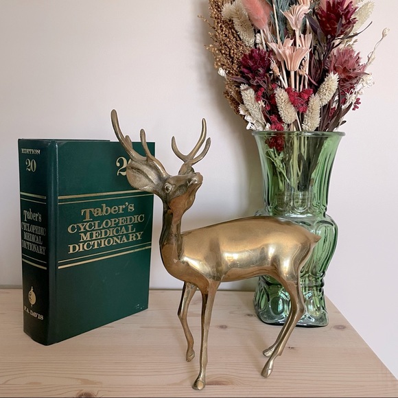 Vintage Brass Stag - Picture 1 of 4